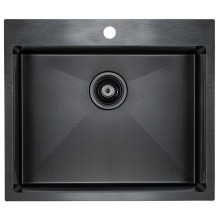 Кухонная мойка Paulmark Isar вороненая сталь PM805951-GM