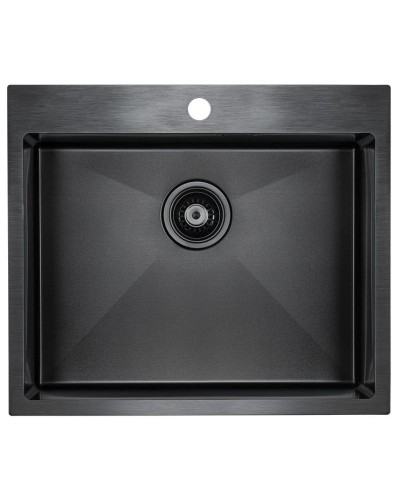 Кухонная мойка Paulmark Isar вороненая сталь PM805951-GM