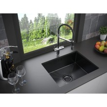 Кухонная мойка Paulmark Isar вороненая сталь PM805951-GM