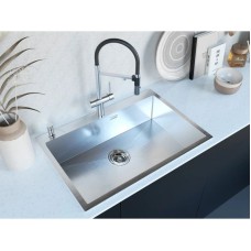 Кухонная мойка Paulmark Saar нержавеющая сталь PM807551-BS