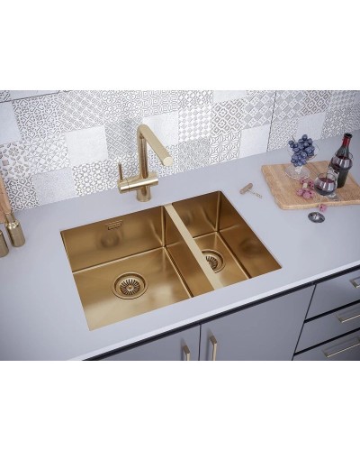 Кухонная мойка Paulmark Annex золотой матовый PM545944-BGL