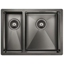 Кухонная мойка Paulmark Annex вороненая сталь PM545944-GMR