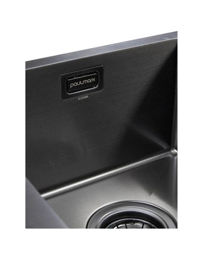 Кухонная мойка Paulmark Annex вороненая сталь PM545944-GMR