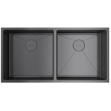 Кухонная мойка Omoikiri Taki 86-2-GM вороненая сталь 4993793