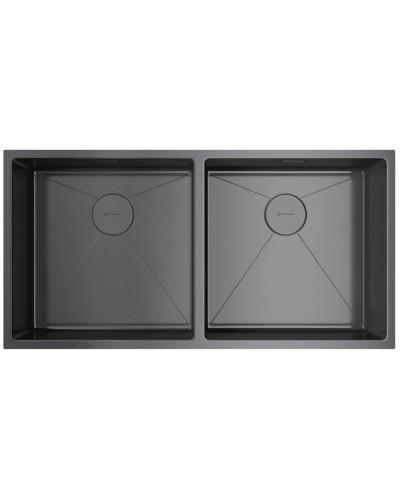 Кухонная мойка Omoikiri Taki 86-2-GM вороненая сталь 4993793