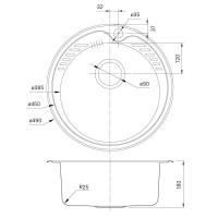 Кухонная мойка полированная сталь IDDIS Suno SUN49P0i77