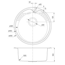 Кухонная мойка полированная сталь IDDIS Suno SUN49P0i77