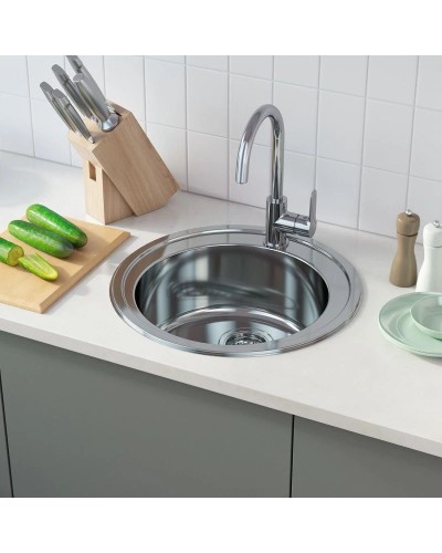 Кухонная мойка полированная сталь IDDIS Suno SUN50P0i77