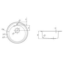 Кухонная мойка полированная сталь IDDIS Suno SUN50P0i77