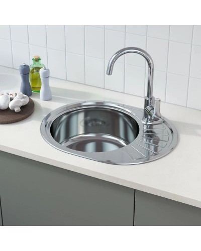 Кухонная мойка полированная сталь IDDIS Suno SUN60PLi77