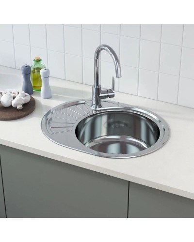 Кухонная мойка полированная сталь IDDIS Suno SUN60PRI77