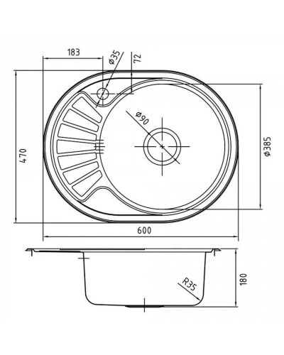 Кухонная мойка шелк IDDIS Suno SUN60SRi77