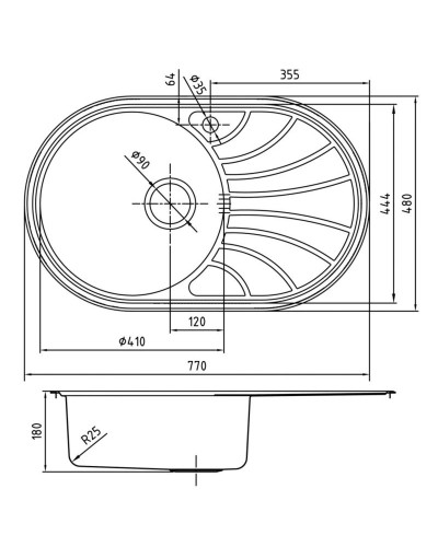 Кухонная мойка шелк IDDIS Suno SUN77SLi77