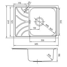 Кухонная мойка полированная сталь IDDIS Arro ARR60PRi77