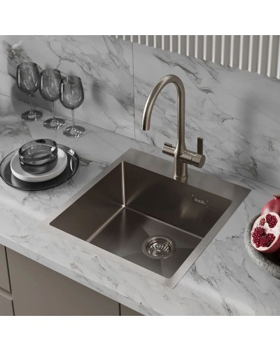 Кухонная мойка IDDIS Haze нержавеющая сталь HAZ49S0i77