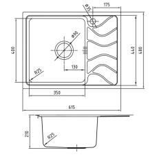 Кухонная мойка шелк IDDIS Reeva REE61SLi77
