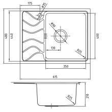 Кухонная мойка шелк IDDIS Reeva REE61SRi77