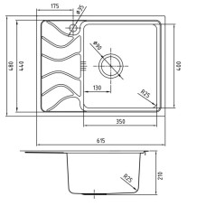 Кухонная мойка шелк IDDIS Reeva REE61SRi77