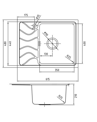 Кухонная мойка шелк IDDIS Reeva REE61SRi77