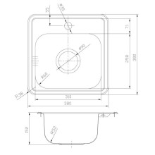 Кухонная мойка шелк IDDIS Strit STR38S0i77