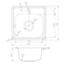 Кухонная мойка шелк IDDIS Strit STR38S0i77
