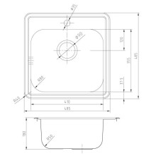 Кухонная мойка шелк IDDIS Strit STR48S0i77