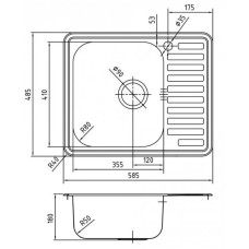 Кухонная мойка шелк IDDIS Strit STR58SLi77
