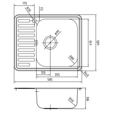 Кухонная мойка шелк IDDIS Strit STR58SRi77