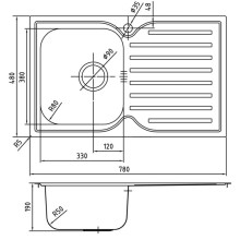 Кухонная мойка шелк IDDIS Strit STR78SLi77
