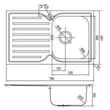 Кухонная мойка шелк IDDIS Strit STR78SRi77