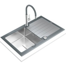 Кухонная мойка Teka Diamond RS15 1B 1D 86 Stone Grey 115100021