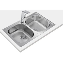 Кухонная мойка Teka Universe 80 T-XN 2B матовая сталь 115040010