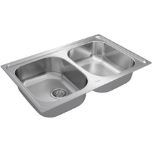 Кухонная мойка Teka Universe 80 T-XN 2B матовая сталь 115040010