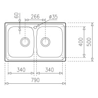 Кухонная мойка Teka Universe 80 T-XN 2B матовая сталь 115040010