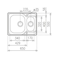 Кухонная мойка Teka Universe 60 T-XP 1 1/2 B полированная сталь 115070001