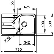 Кухонная мойка Teka Universe 45 T-XN 1B 1D матовая сталь 115110015