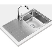 Кухонная мойка Teka Universe 45 45 T-XM 1B 1D декоративная сталь 115110029