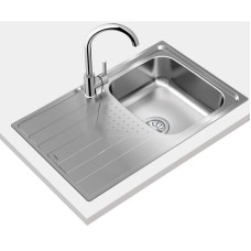 Кухонная мойка Teka Universe 45 45 T-XM 1B 1D декоративная сталь 115110029