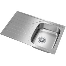 Кухонная мойка Teka Universe 45 45 T-XM 1B 1D декоративная сталь 115110029