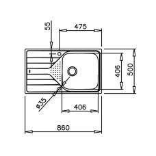 Кухонная мойка Teka Universe 50 T-XP 1B 1D полированная сталь 115110022