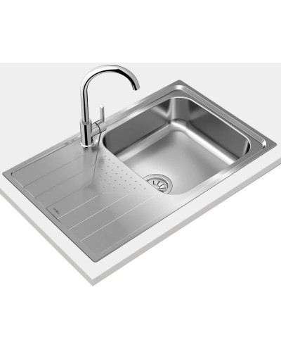 Кухонная мойка Teka Universe 50 T-XP 1B 1D декоративная сталь 115110030