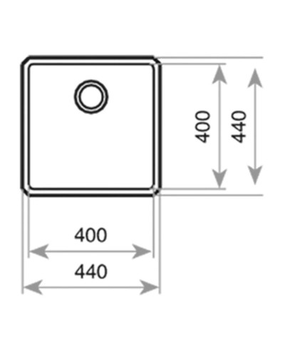 Кухонная мойка Teka Be Linea RS15 40.40 полированная сталь 115000007