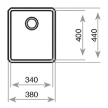 Кухонная мойка Teka Be Linea RS15 34.40 полированная сталь 115000008