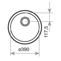 Кухонная мойка Teka Be 390 полированная сталь 10125006