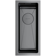 Кухонная мойка вороненая сталь Omoikiri Taki 20-U/IF-GM 4973105