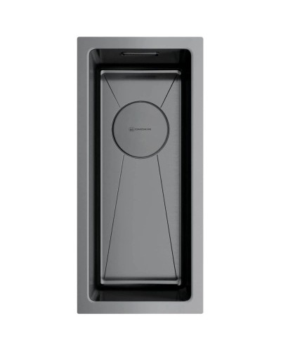 Кухонная мойка вороненая сталь Omoikiri Taki 20-U/IF-GM 4973105