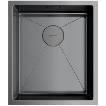 Кухонная мойка вороненая сталь Omoikiri Taki 38-U/IF-GM 4973106