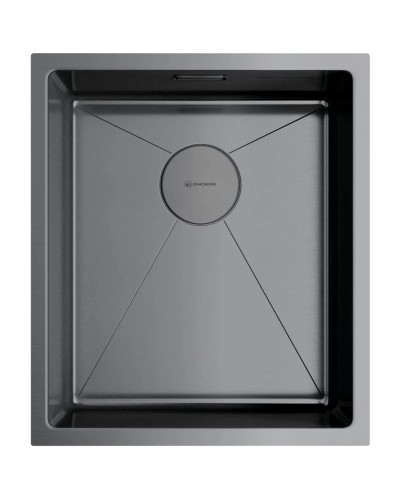 Кухонная мойка вороненая сталь Omoikiri Taki 38-U/IF-GM 4973106