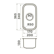 Кухонная мойка Omoikiri Omi 20-U-IN нержавеющая сталь 4997022