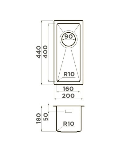 Кухонная мойка Omoikiri Taki 20-U/IF-GB графит 4997015